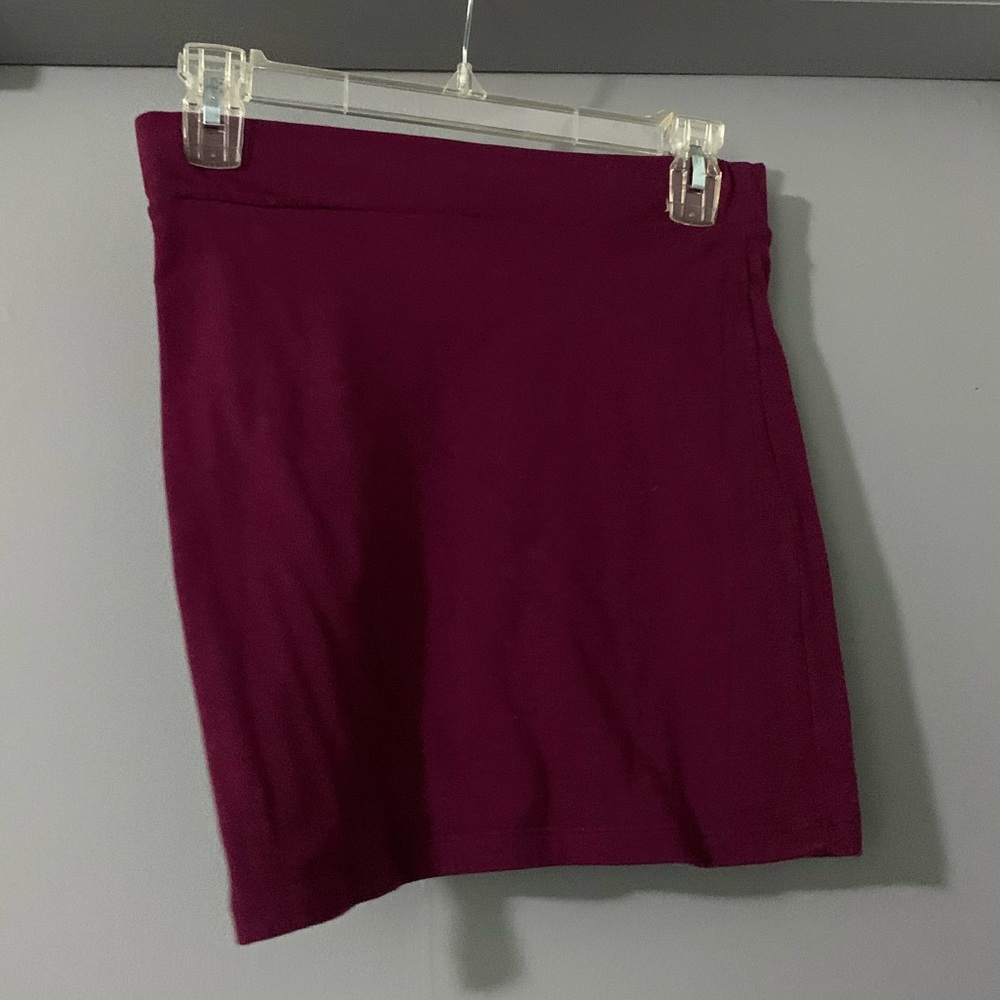 maroon skirt
